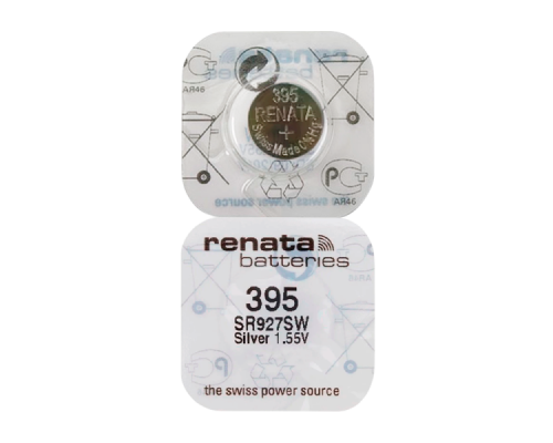 Батарейка Renata 395 (SR927SW) Silver Oxide 1.55V (1/10/100)