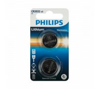 Батарейка Philips CR2032 BL2 Lithium 3V (2/40/400)