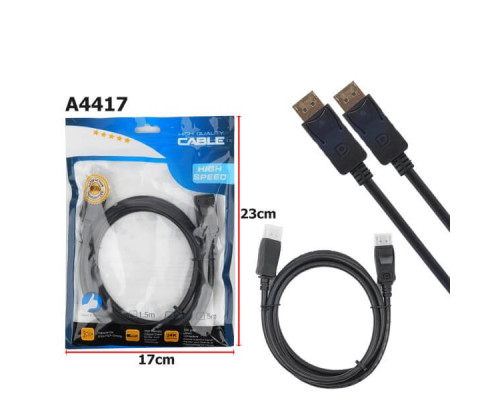 Кабель DisplayPort 4K 1,5м (А4417)