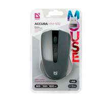 Мышь беспроводная Defender MM-935 Accura классическая USB серый (1/40)