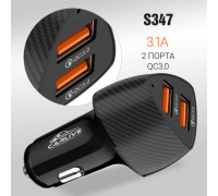 Автомобильное зарядное устройство Carlive CR37 QC3.0 + QC3.0 (Black) без упаковки