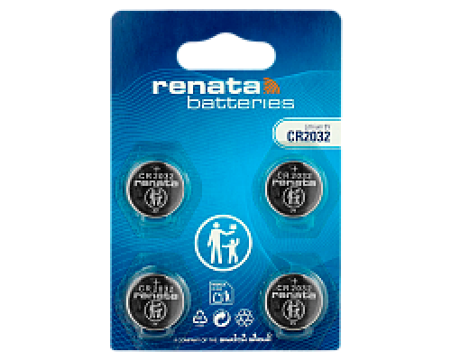 Батарейка Renata CR2032 BL4 Lithium 3V (4/40/400)