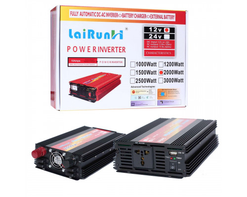 Автомобильный Инвертор 12V>>220V  2000W