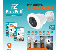 Камера Wi-Fi-Уличная FaizFull F95 4МР (Яркая светодиодная лампа) Ночное видение,ICSee приложение (IP