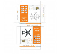 Кронштейн наклонно-поворотный LIVE-POWER для ТВ P4 mini (14"/60")