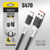 Кабель USB X82 Micro силиконовый 1000mm (Black)