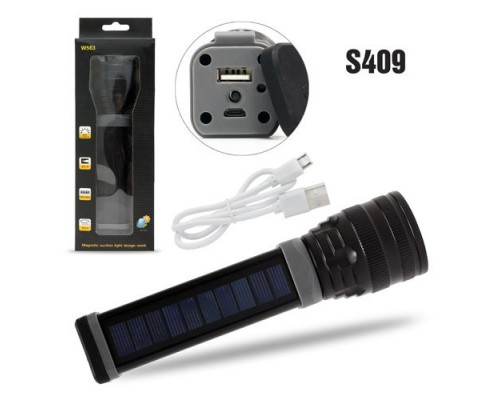 Ручной светодиодный фонарь W563 25pcs  (с Power bank)