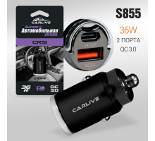 Автомобильное зарядное устройство Carlive CR51 QC3.0 + PD36W (Black)