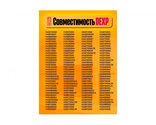 Пульт универсальный RM-L1325 для телевизоров DEXP/DNS/DOFLER