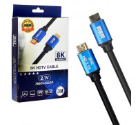 Кабель HDMI 8K 2.1 high speed 3м (силиконовый)