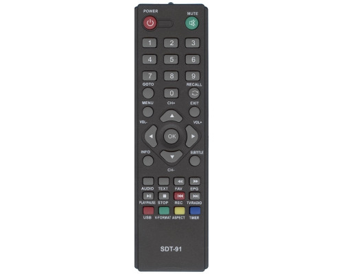 Пульт Huayu SDT-91 для DVB-T2 ( Supra, ECON, Mystery, WUNDER TECHNIK)