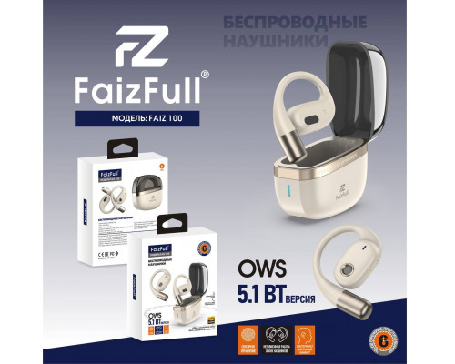 Беспроводные наушники FAIZ 100 OWS (Gold)