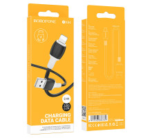 Кабель Borofone BX84 Rise iPhone 2.4A, 1m (черный)