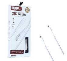 Кабель USB MRM PD88L Type-C-L 3.1A 20W 1200mm (White)