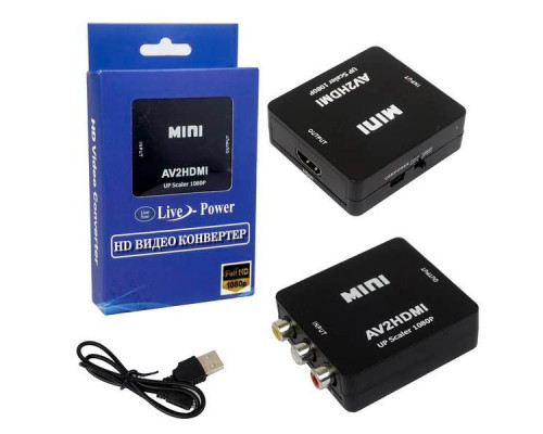 Конвертер 3 RCA на HDMI Full HD  1080p