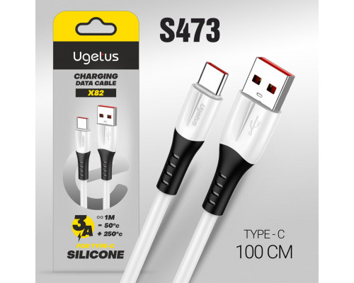 Кабель USB X82 Type-C силиконовый 1000mm (White)