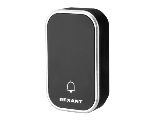 Беспроводной дверной звонок кинетический NoBattCall 38 мелодий 150м IP68 черный REXANT