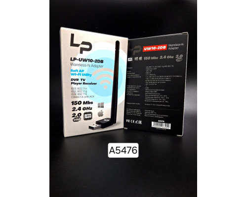USB Адаптер WiFi  LP-UW11-2DB Antenna (chipset MTK7601) 150Mbps/2,4GHz