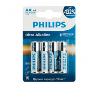 Батарейка Philips ULTRA LR6 AA BL4 Alkaline 1.5V (4/48/960)