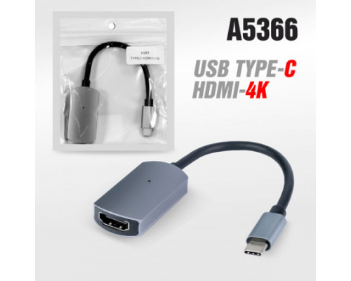 Адаптер-переходник H293 Type-C (M) to HDMI (F)  4K