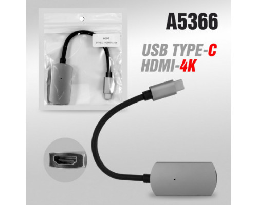 Адаптер-переходник H293 Type-C (M) to HDMI (F)  4K