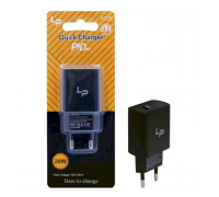 СЗУ LP QX35  1USB ( Type-C )  20W  Black Quik charge блистер (B5072)