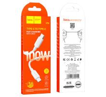 Дата-кабель HOCO X96 Hyper 100W fast charging data cable, Type-C + Type-C (белый)