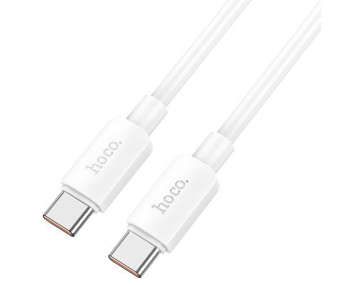Дата-кабель HOCO X96 Hyper 100W fast charging data cable, Type-C + Type-C (белый)