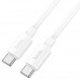 Дата-кабель HOCO X96 Hyper 100W fast charging data cable, Type-C + Type-C (белый)