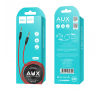 Кабель AUX HOCO UPA11 Jack 3.5mm (m)-Jack 3.5mm (m) 1м TPE черный (1/30/300)