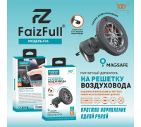 Авто держатель FaizFull F96 MagSafe на решетку усиленный магнит (N52)