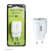 СЗУ 5V/3,1A MRM S30 1USB 18W White Fast charging (B3408)