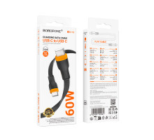 Дата-кабель BOROFONE BX118 Esplendido 60W C to C (черный)