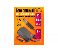 Блок питания 27В 0.8А 5.5x2.5 HD8865 1M для робота пылесоса Polaris National (скидка 50 процентов)
