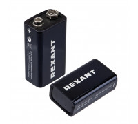 Батарейка алкалиновая 6LR61 Крона 9В блистер 1 шт. REXANT
