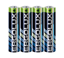 Батарейка Ergolux LR03 AAA Shrink 4 Alkaline 1.5V (4/60/1200)