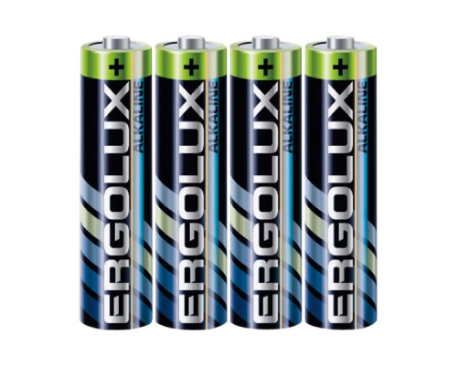 Батарейка Ergolux LR03 AAA Shrink 4 Alkaline 1.5V (4/60/1200)