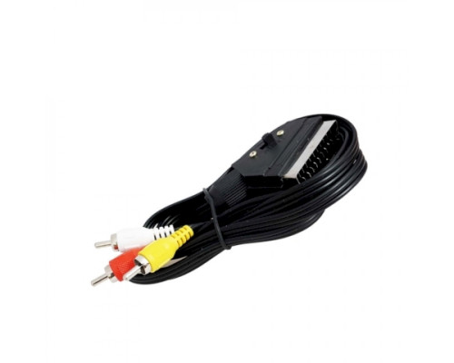 Кабель SCART to 3rca SK16 (с переключателем) 1500mm