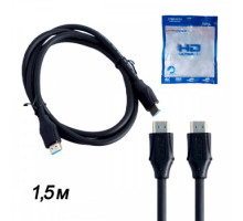 Кабель HDMI-HDMI 4K 2.0V H218 1,5м резиновый