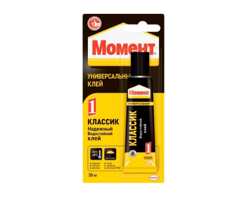 Клей Момент КЛАССИК-1 30мл универсальный водостойкий BL1 (1/25)